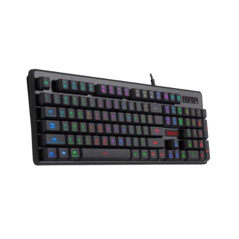 Keyboard gaming redragon membrane semi mechanical wired usb fullsize 104 keys dyaus 2 k509 rgb k509rgb k-509