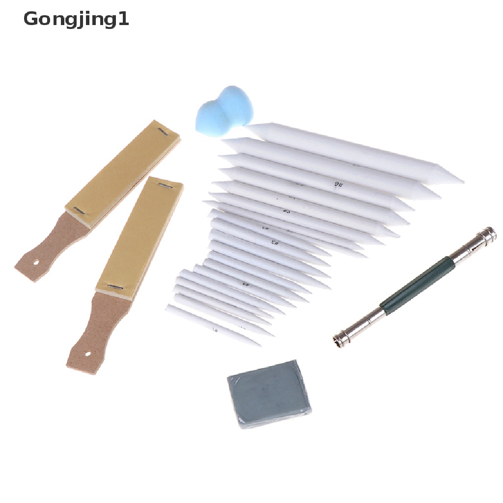 Gongjing1 25Pcs / Set Pensil Gambar / Sketsa / Blending Smudge Stick Erasable