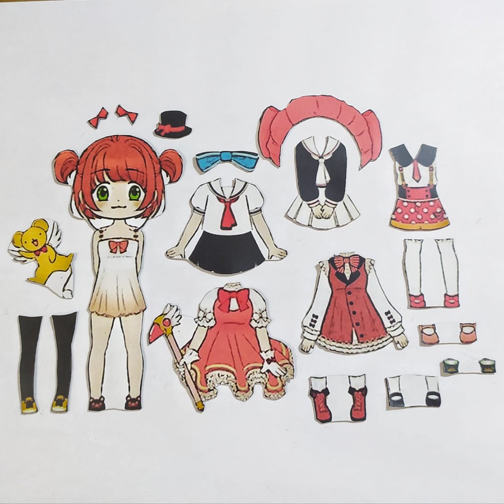 Jual Busy Page Mainan Anak Edukasi Paper Doll Bongkar Pasang Baju