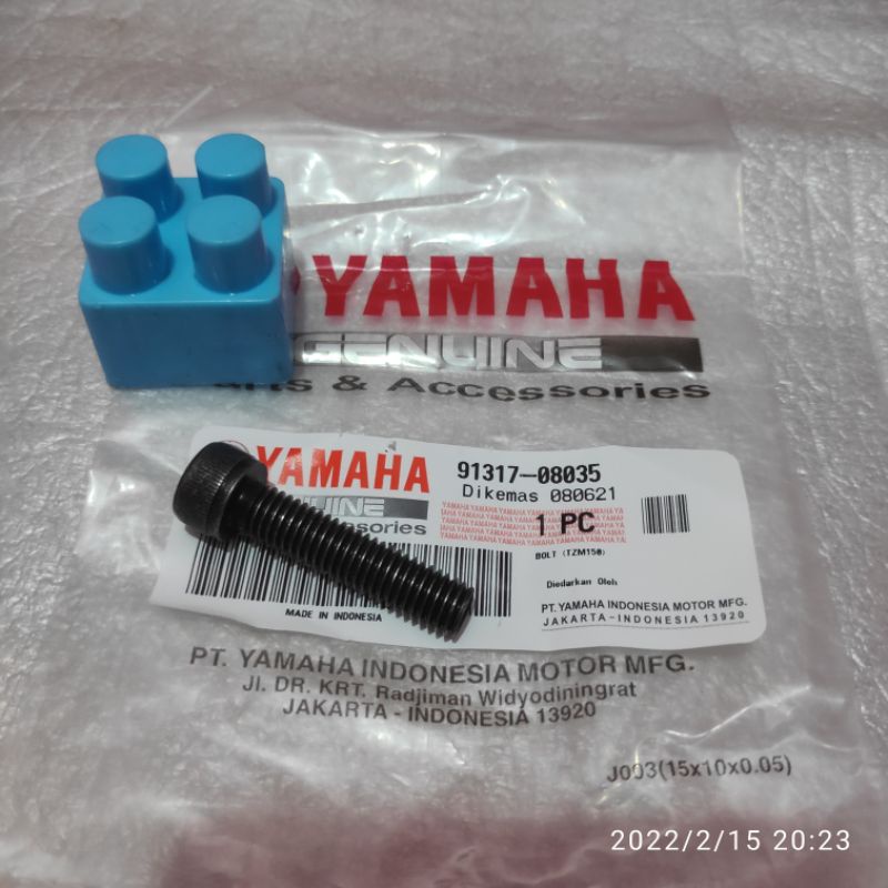 SATUAN BOLT BAUT BREKET DUDUKAN  KNALPOT MIO SPORTY SMILE ORIGINAL