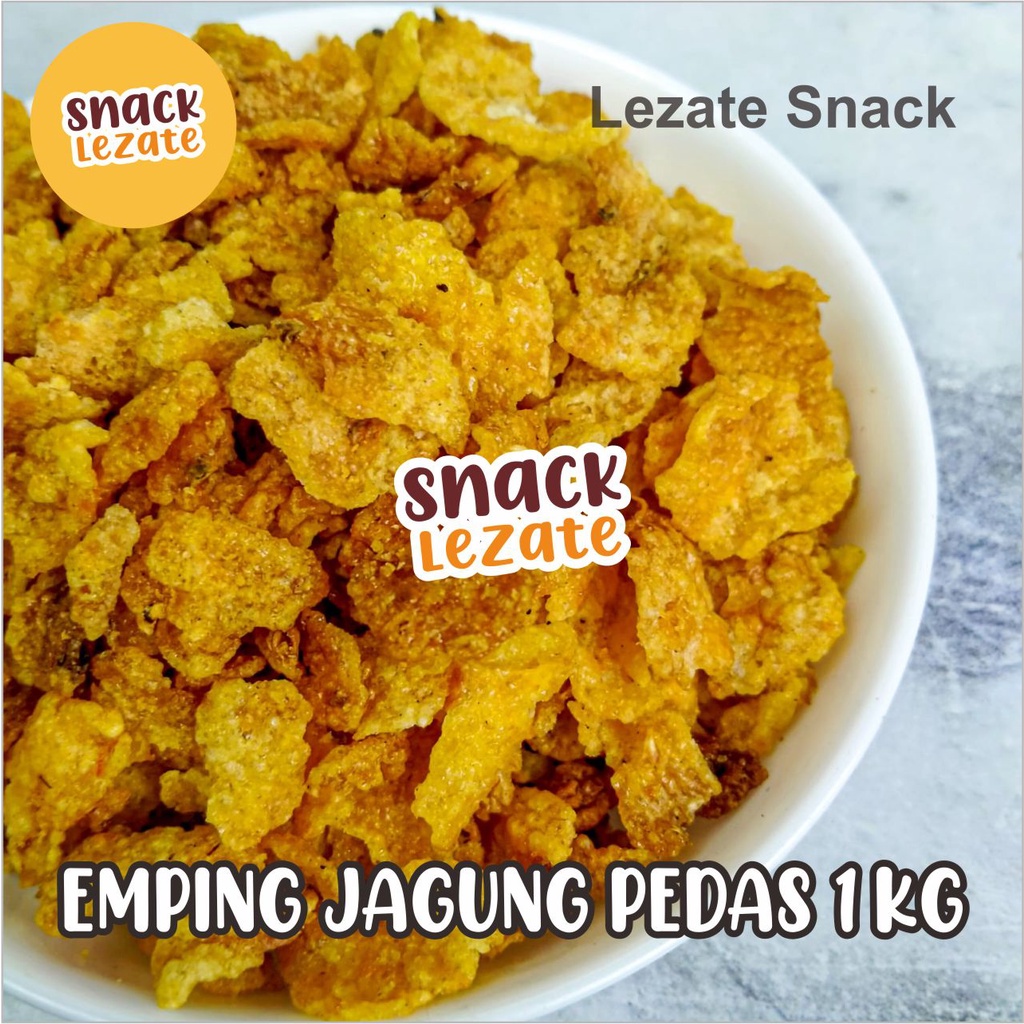 

Emping Jagung 200gr / Rasa Pedas Manis / Jagung Geprek / Lezate Snack / Camilan Murah / Emping