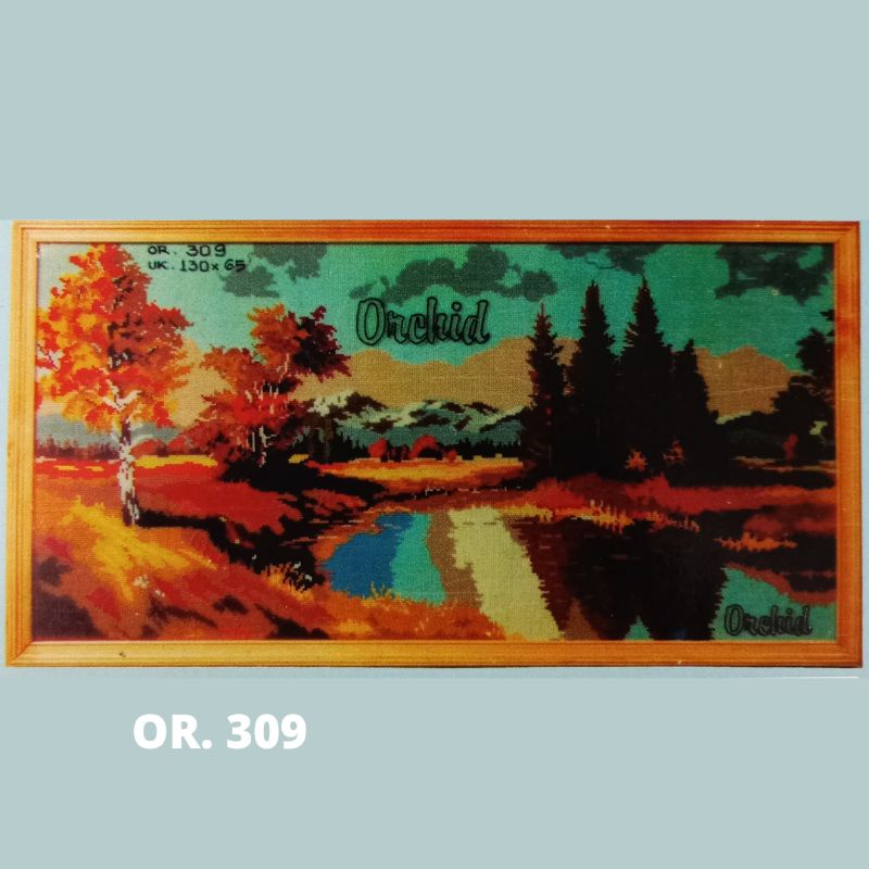 PAKET SET KRISTIK KRUISTIK SULAM 1 SET CROSS STITCH ORCHID OR 309 310 313 315