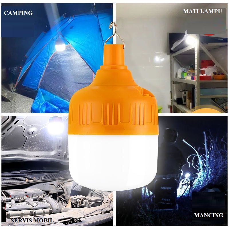 [WS] Lampu Emergency Bulb LED Indoor Outdoor Rechargeable - Lampu Darurat LED Bulb