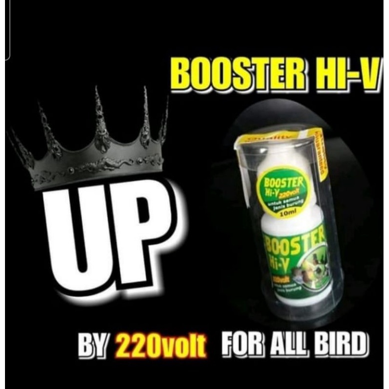 OBAT BOOSTER HI-V 220VOLT VITAMIN BURUNG PENDONKRAK STAMINA SUARA KUAT KERAS GACOR MURAI LOBEBIRD PLECI BOSTER HI V ASLI ORI