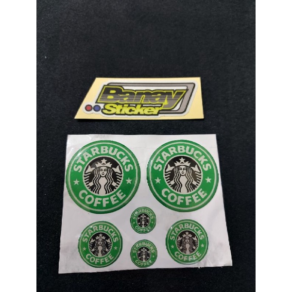 STICKER EMBLEM STARBUCKS SET TIMBUL 3D