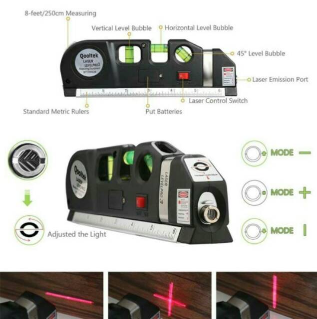 Meteran Waterpass laser  vertikal horizontal