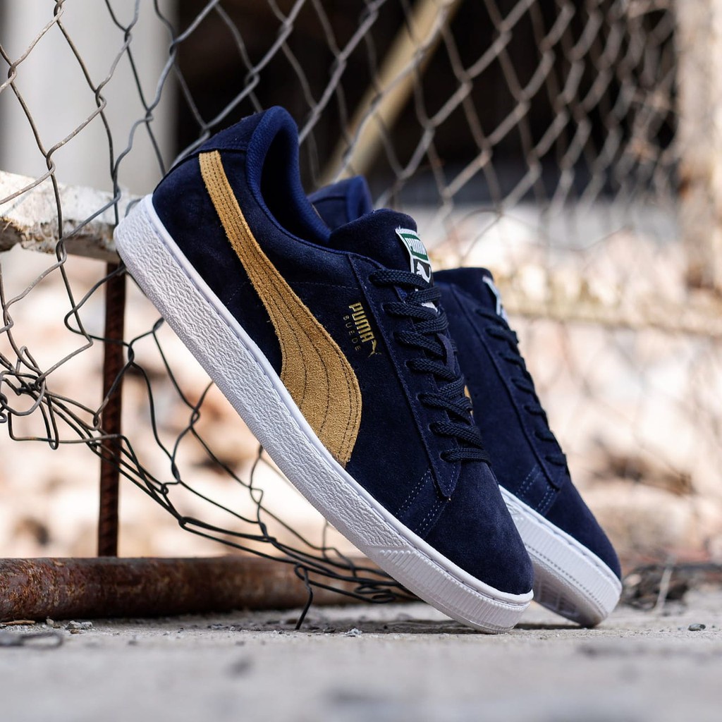 SEPATU SUEDE KETS PRIA NAVY TAN TERBARU