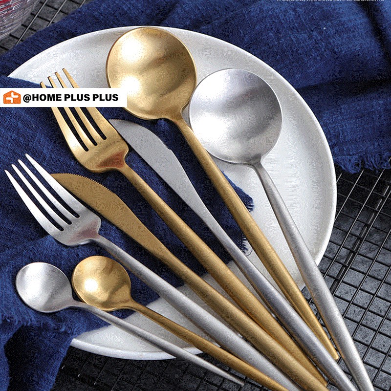 HOMEPLUS Sendok Garpu Stainless Steel Western Steak Sendok HOMEPLUS Sendok Garpu Stainless Steel Western Steak Sendok