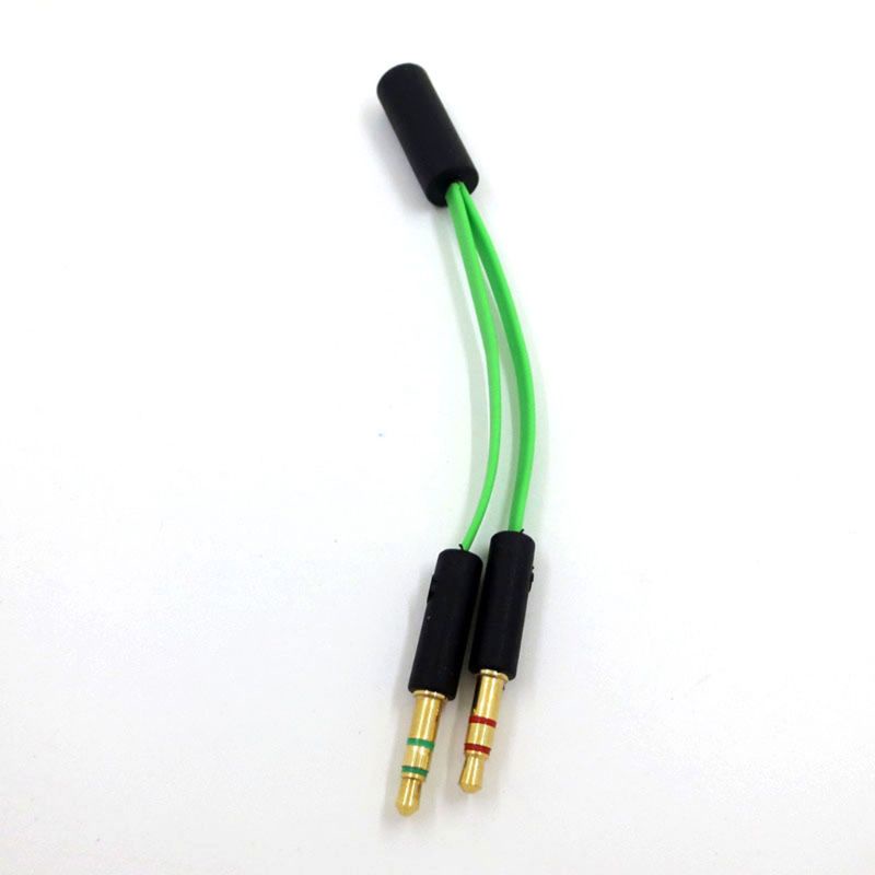 Btsg Adapter Splitter Kabel Audio Headphone / Headset / Microphone Untuk Komputer Razer