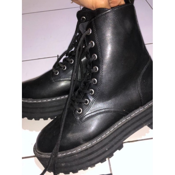 sepatu boots H&M size 39 oot selebgram second preloved