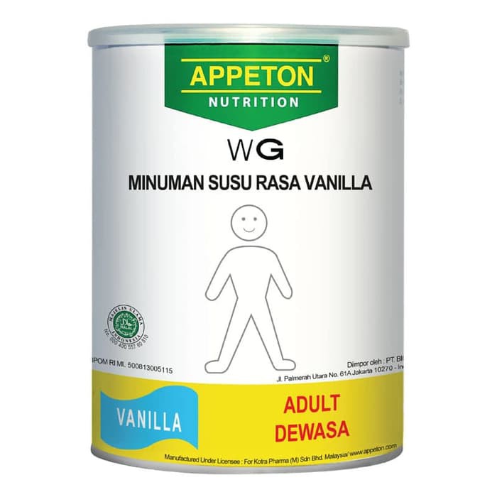 APPETON WEIGHT GAIN ADULT VANILLA 900 GR