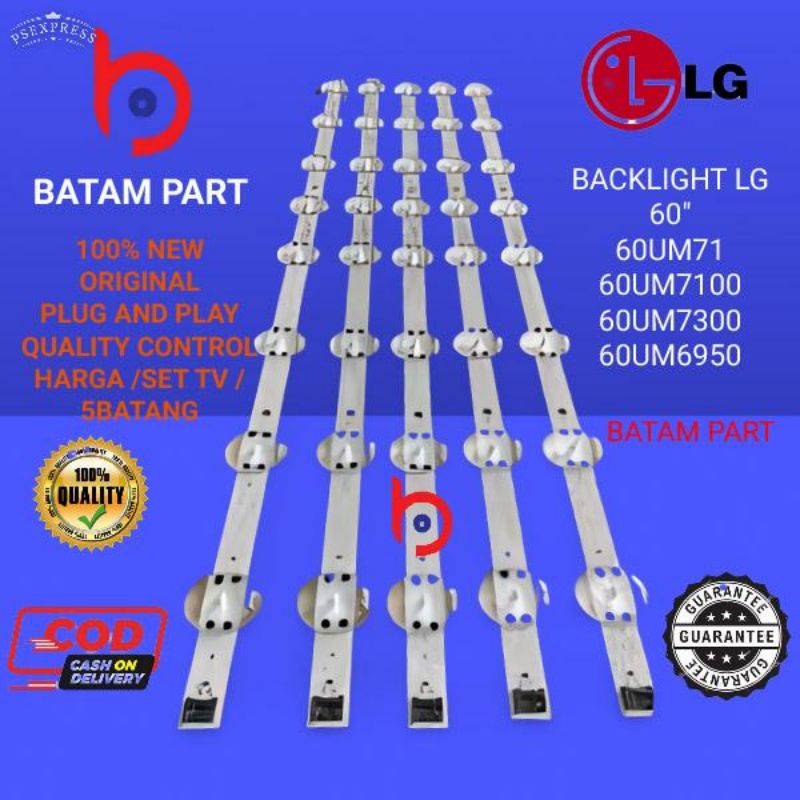 Bl Lampu Backlight Latar Smart Tv Led LG 60UM7100 - 60UM7300 PTA - 60UM7100PTA - 60UN7100 - 60UN7300