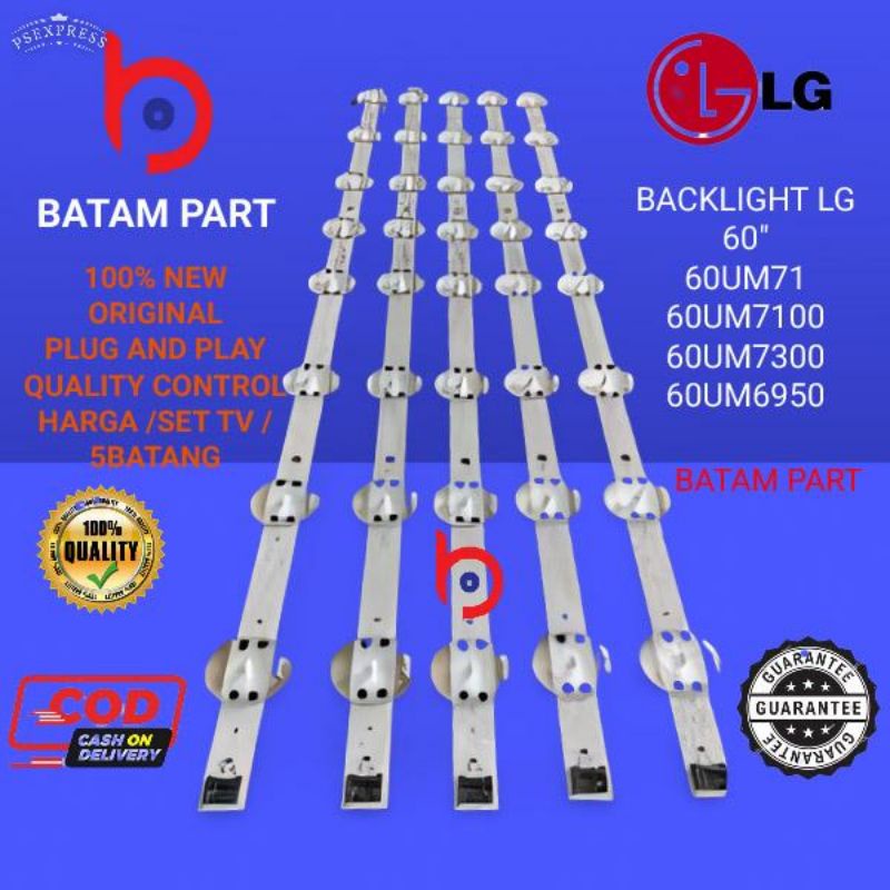 Bl Lampu Backlight Latar Smart Tv Led LG 60UM7100 - 60UM7300 PTA - 60UM7100PTA - 60UN7100 - 60UN7300 - 60UM6950 - 60UN7000 PTA