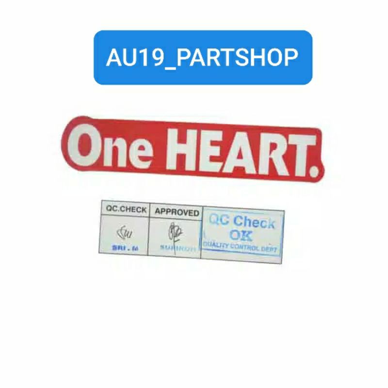 STICKER LABEL ONE HEART SONIC 150R, CB150R, CBR150R, CBR250RR ORIGINAL