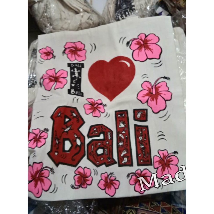 tas panggul kain blacu tote bag bali