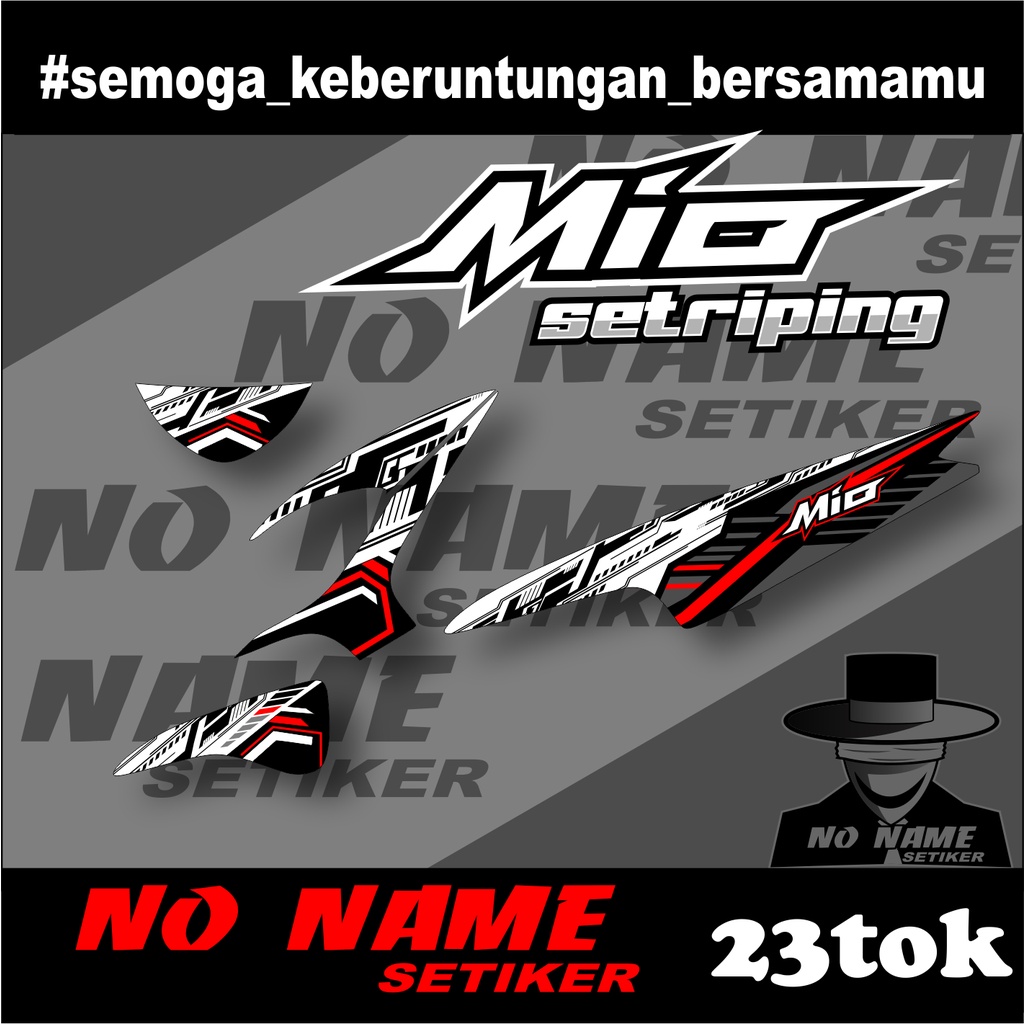 Stiker Striping Mio 110 Smile/Sporty (23tok) 2008 2009 2010 2012 2013 setiker decal mio karbu