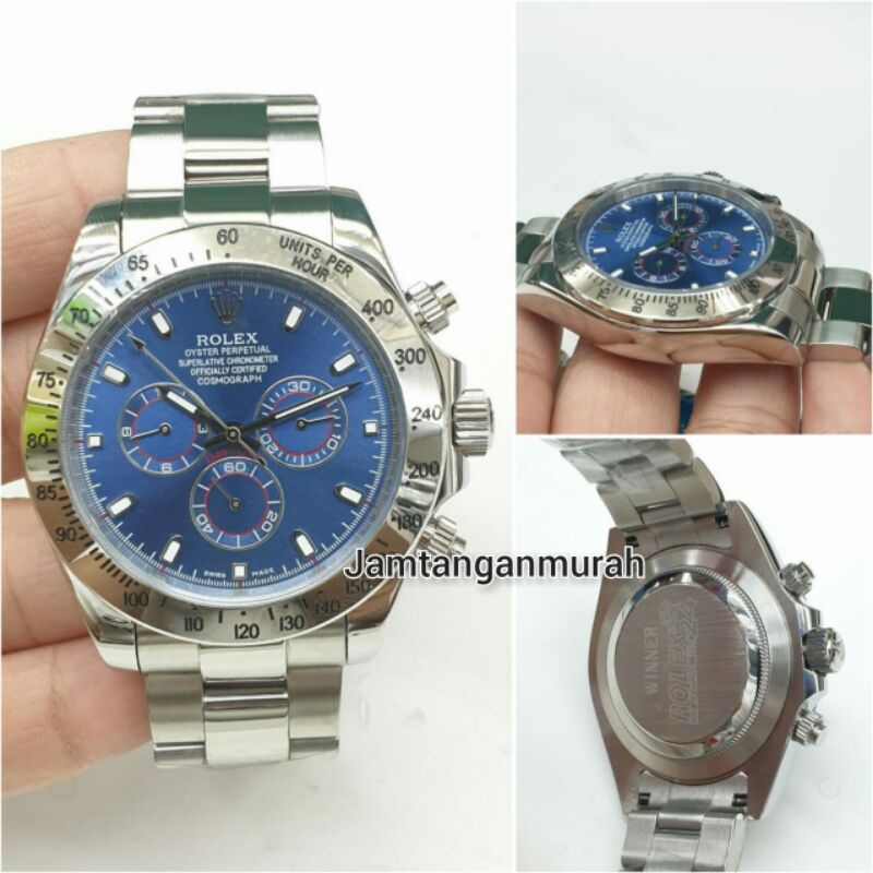 jam tangan rolex daytona automatic stainless kualitas original