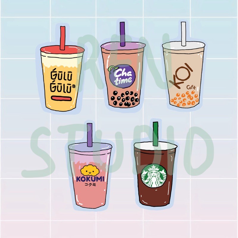 

Beverage Sticker Pack Aesthetic Sticker Journal