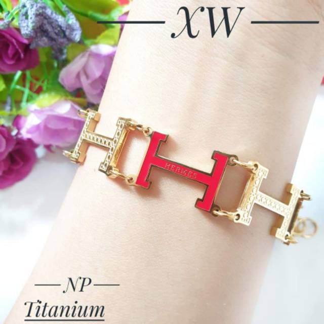 Gelang titanium rantai mewah G07009