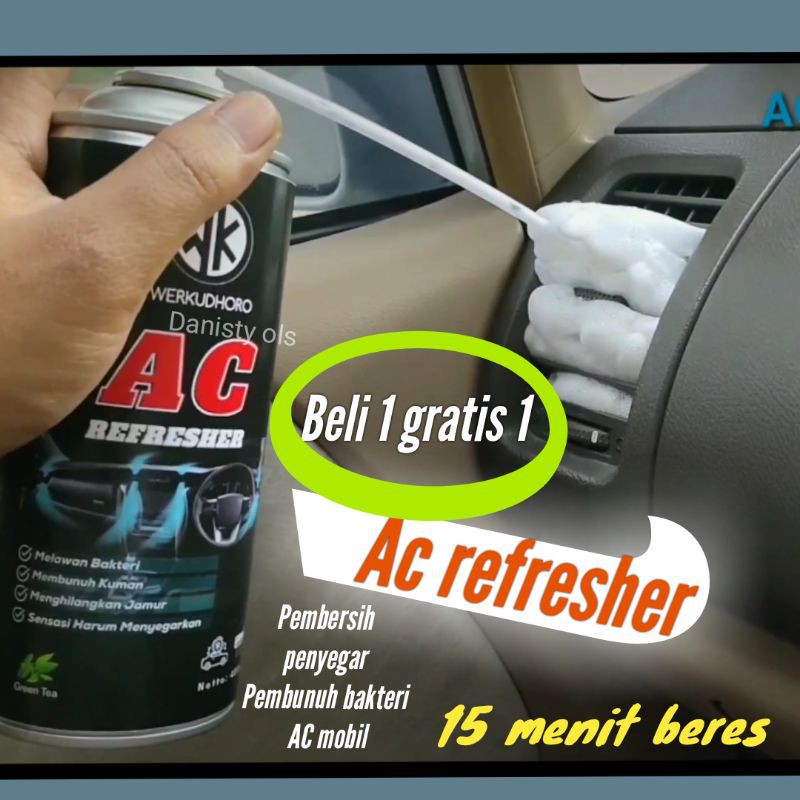 Ac refresher beli 1 get 1PEMBERSIH KOTORAN EVAPORATOR/ AC MOBIL pembersih AC penyegar udara penghilang bau apek