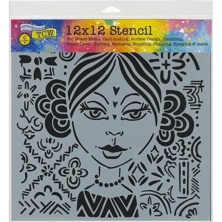 

TCW Stencil 12x12”- Code 2