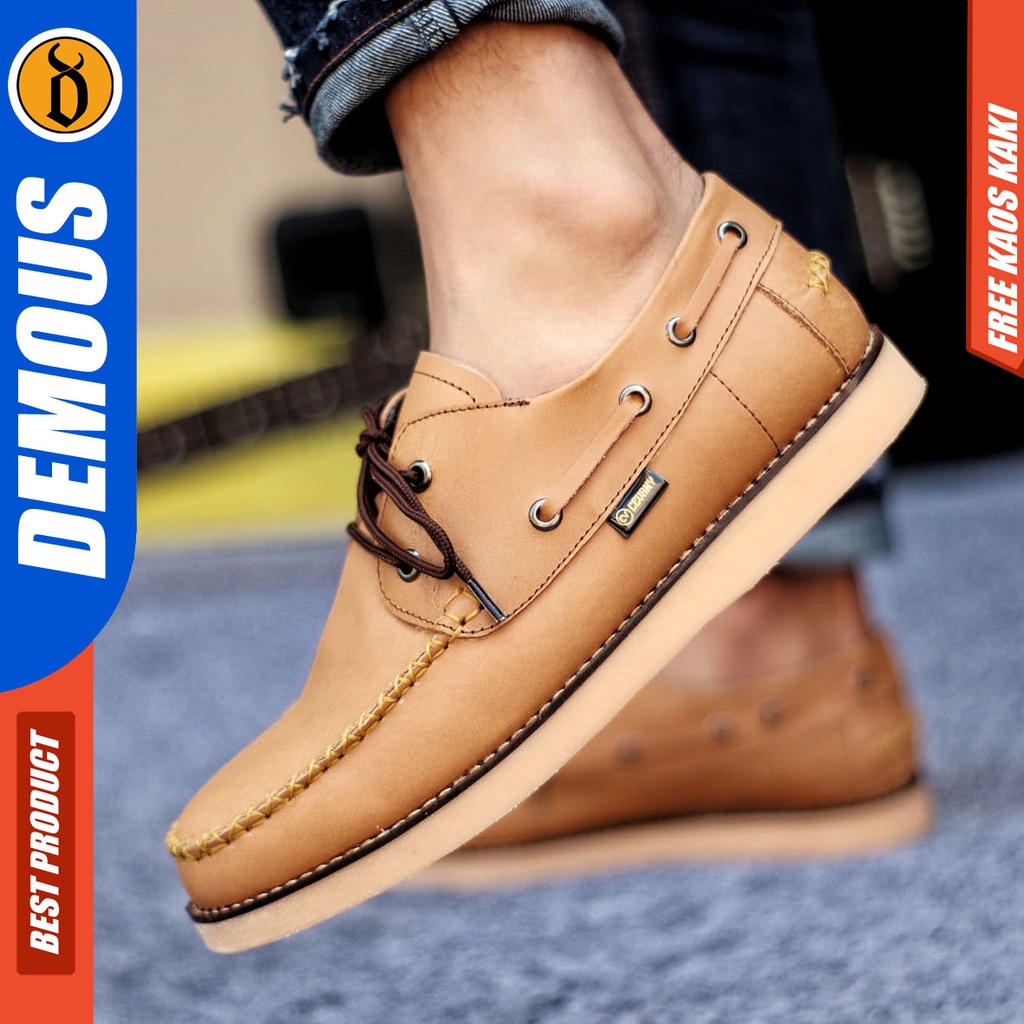 DEMOUS DAVIS Sepatu Kasual Kulit Asli Casual Original