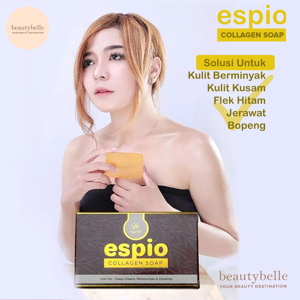 Espio Collagen Soap Sabun Pencerah Kulit Badan 100% Original BPOM