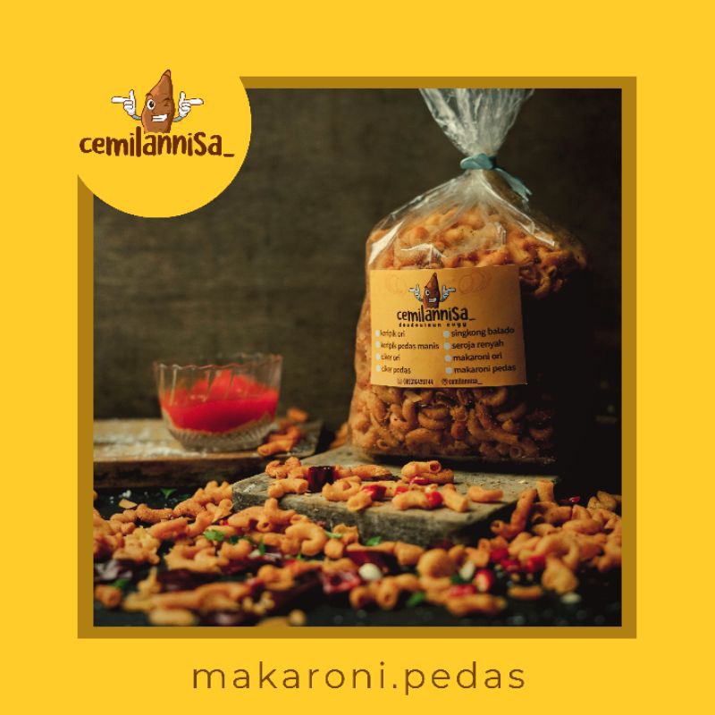 

Cemilan Makaroni Spesial Pedas