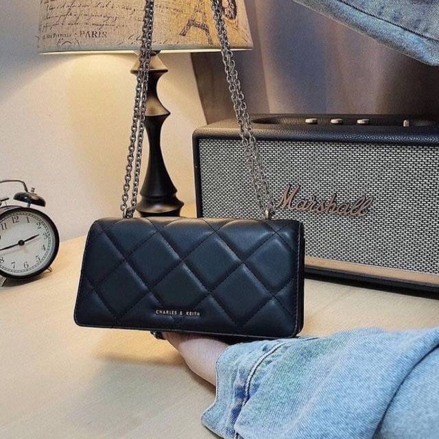 DOMPET CK CHAIN HANDLE QUILTED - CK6-10680924