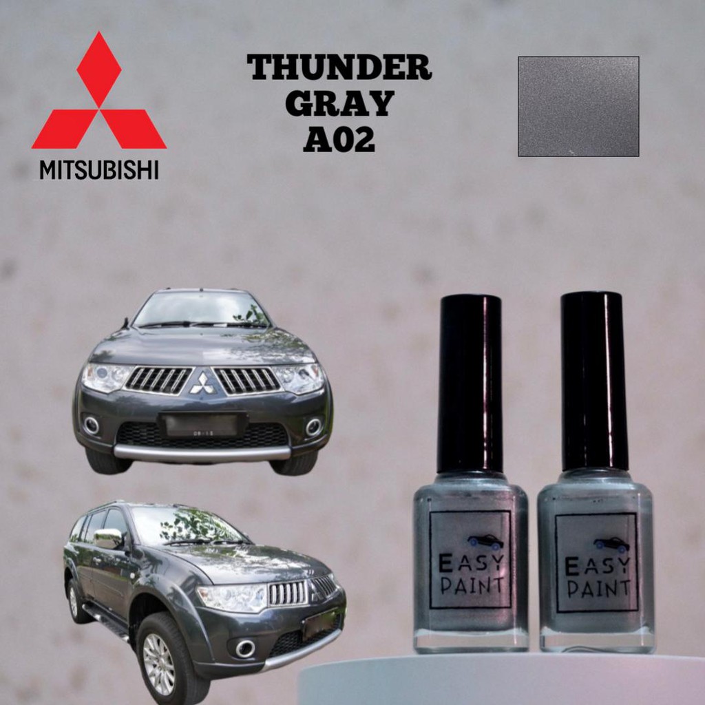 Cat Oles Thunder Gray A02 Mitsubishi Pajero Old Version Abu Tua Metalik