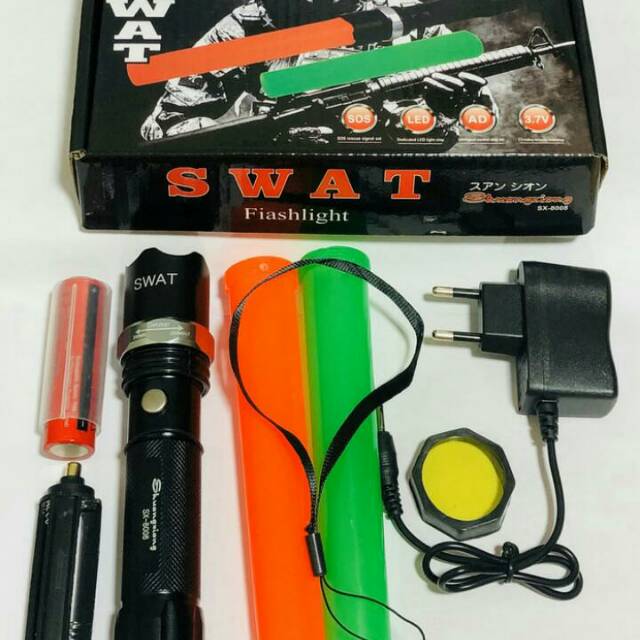 Paket senter SWAT Police Lalin Cone Zoom Recharge Bai Chuan