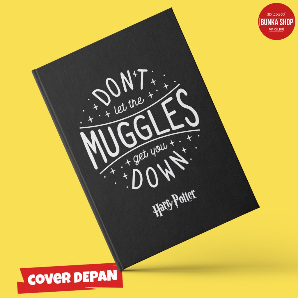 

Note Book Hardcover Film The Harry Potte Muggles Quote Ukuran A5 Jurnal Planner Agenda Gift Couple