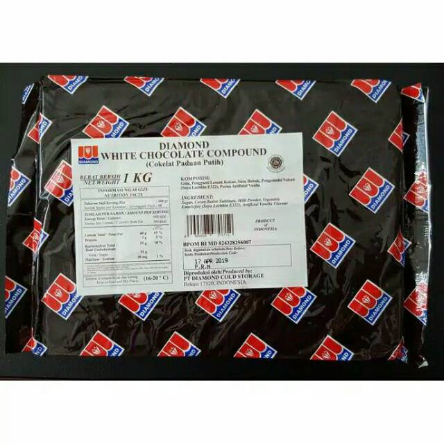 

diamond chocolate compound white 1kg