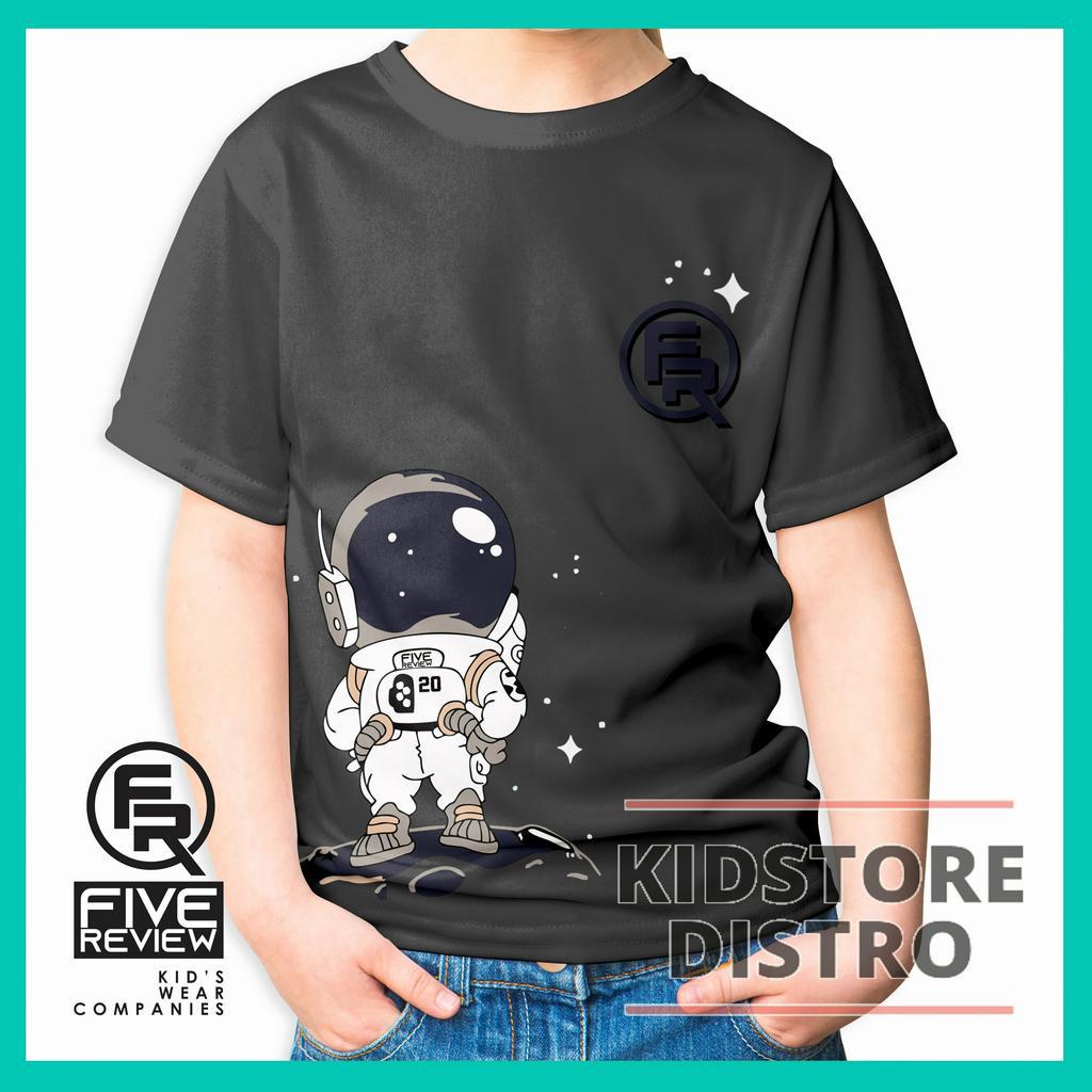 Baju Kaos Anak Distro Five Review Bahan Adem Katun Motif Astronot Lucu