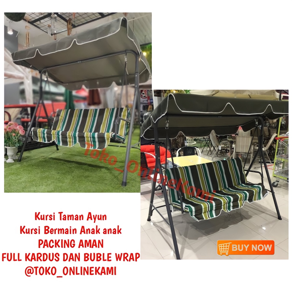 Kursi Ayun Taman/Soleil Kursi Ayun/Soleil Kursi Ayun Stripe 3 Dudukan/Kursi Bermain Anak