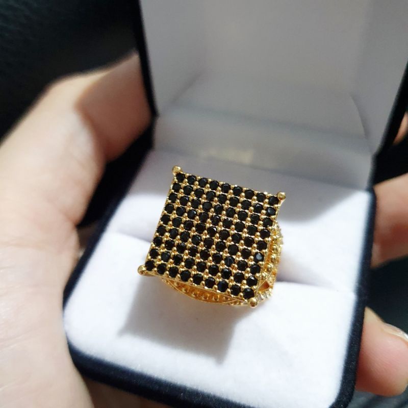 Cincin Premium lapis emas anti karat anti alergi Ring Zircon Premium Quality 093