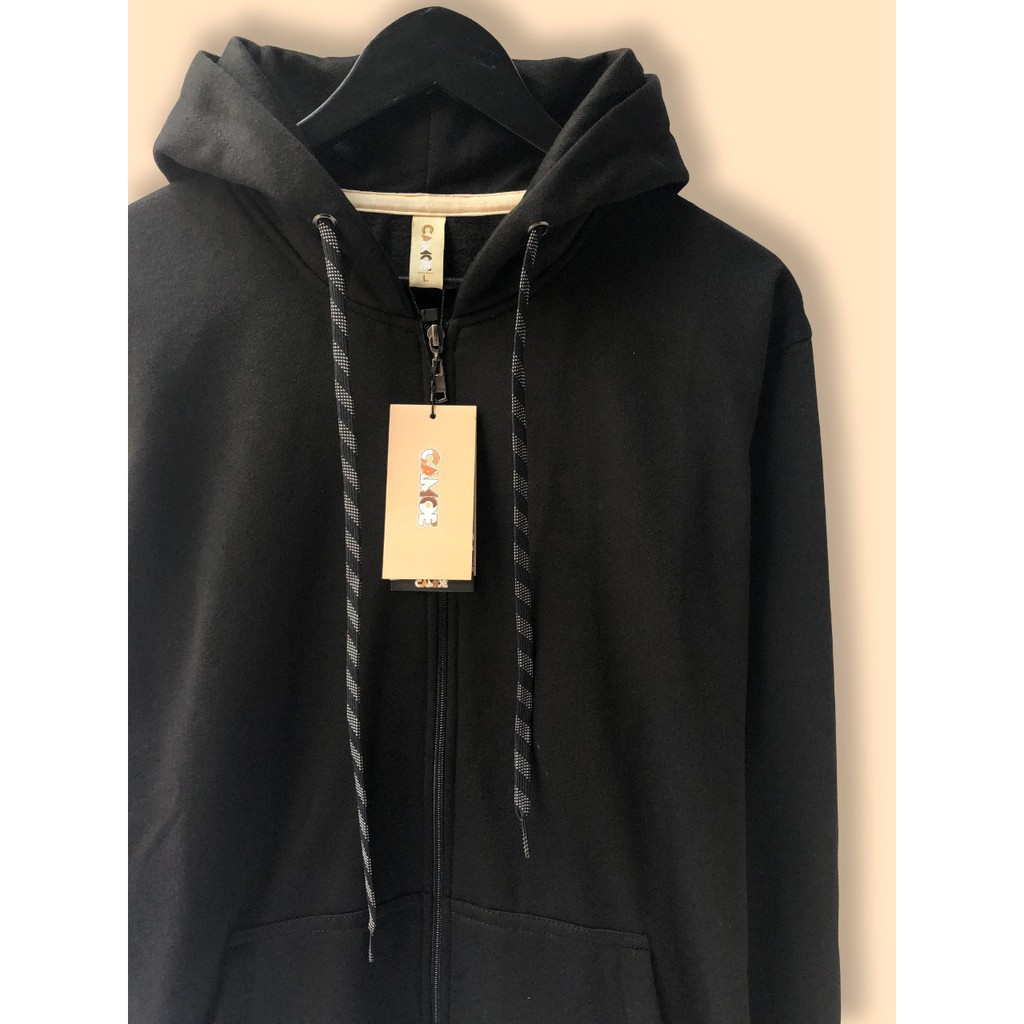 jaket hoodie black