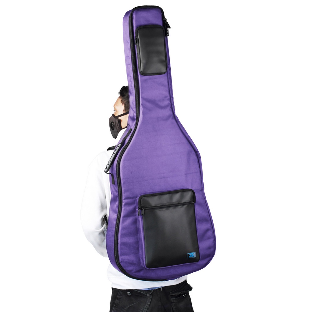 Zorc - Valt | Tas Gitar Akustik | Softcase Yamaha APX 500ii, 600, 700 | Gigbag Acoustic Bass Ungu