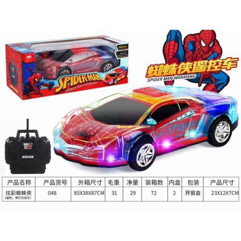 Mainan RC Cars & Spiderman Full Lampu LED