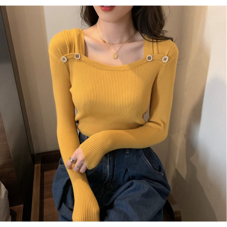 3301 Boat Neck Top Grosir @70 Rajut Premium Import Lembut / ootd / Real Pic / Sweater Murah