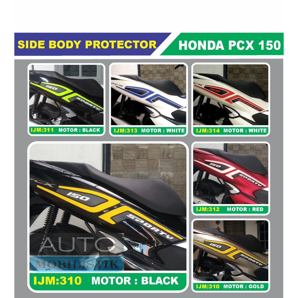 SIDE BODY PROTECTOR ALL NEW HONDA PCX 150 - PELINDUNG BODY SAMPING PCX - AKSESORIS PCX 150