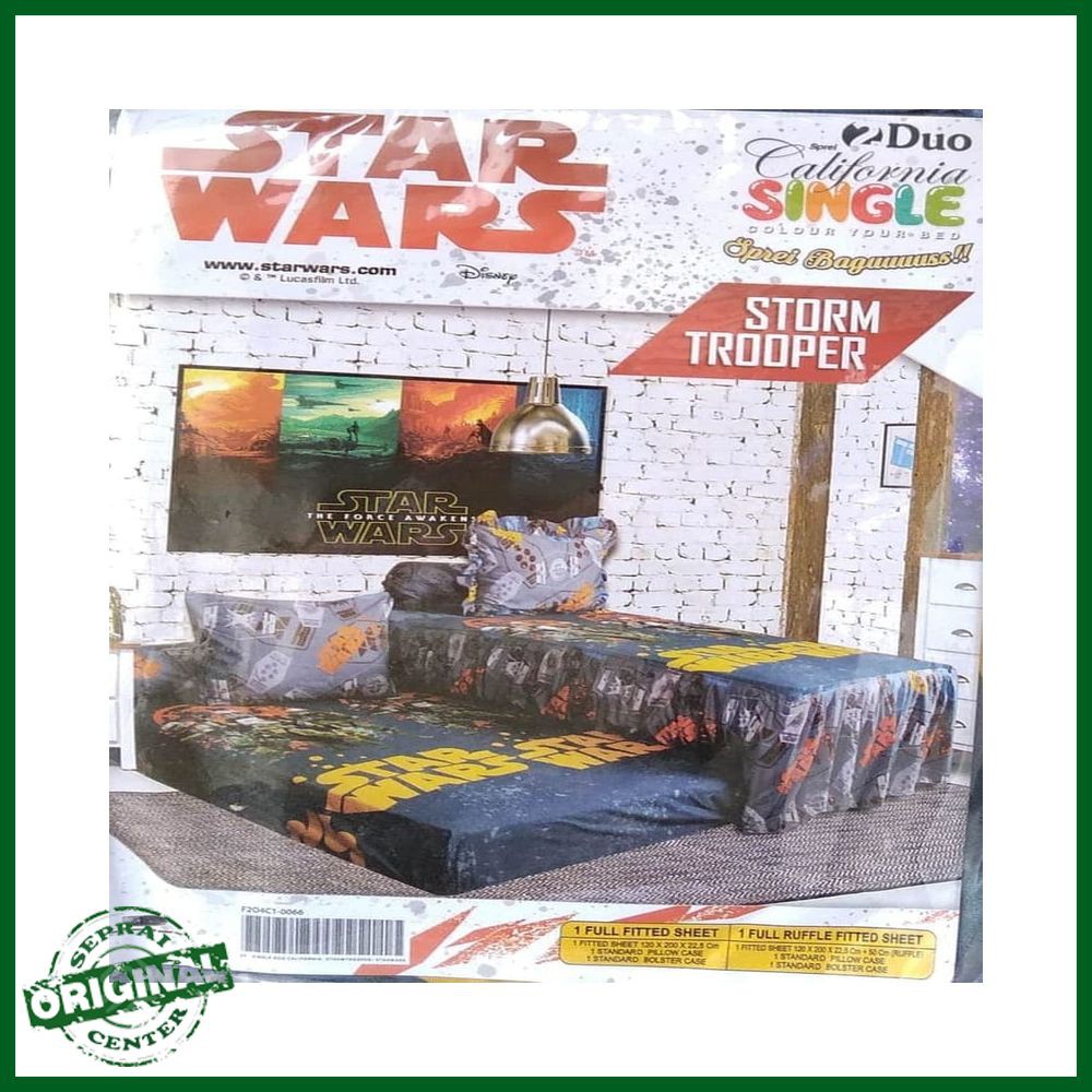 SPREI CALIFORNIA / SPREI DUO CALIFORNIA STORM TROOPER SINGLE 120 No3 SEPRAI STAR WARS