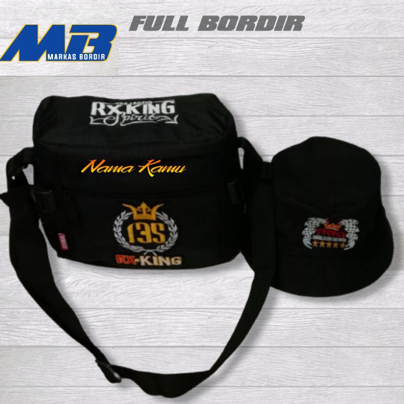 Tas  Rx king / Tas Slempang Free Bordir Nama Semau  Kamu