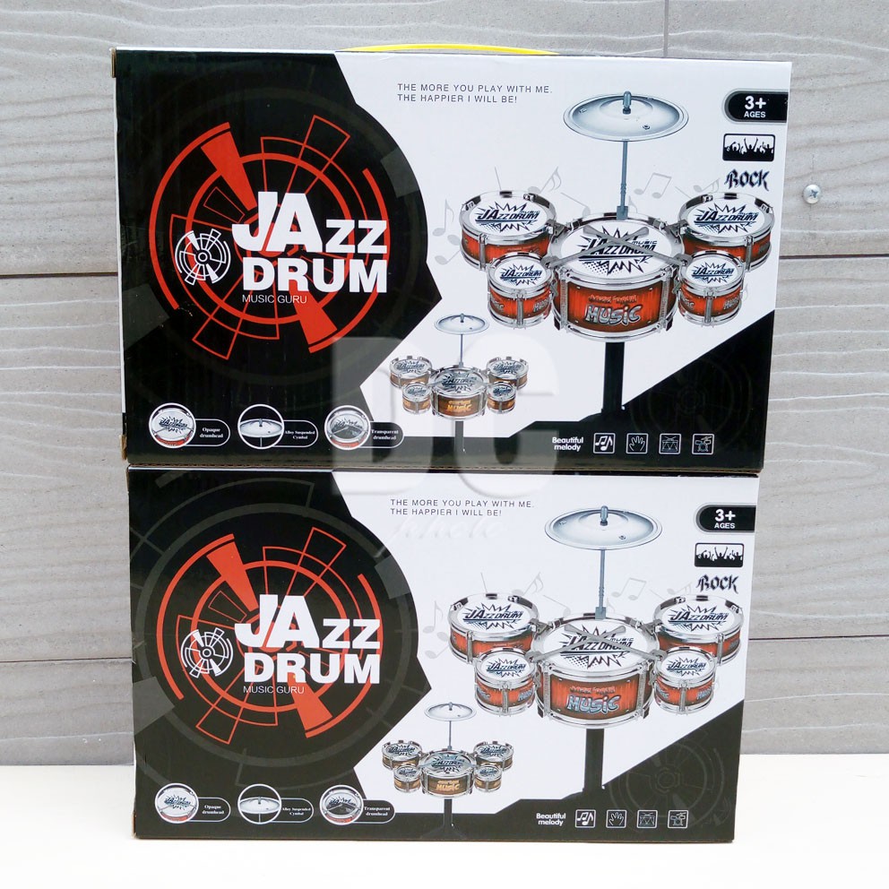 Jazz Drum Mini 5in1 WARNA RANDOM Mainan Drum Band Mini Alat Instrumen Musik Anak