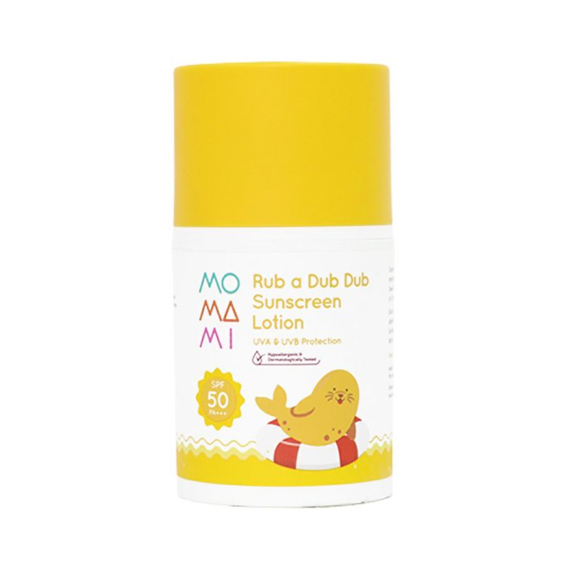 Momami rub a dub dub sunscreen lotion 50ml - lotion sunscreen bayi dan anak