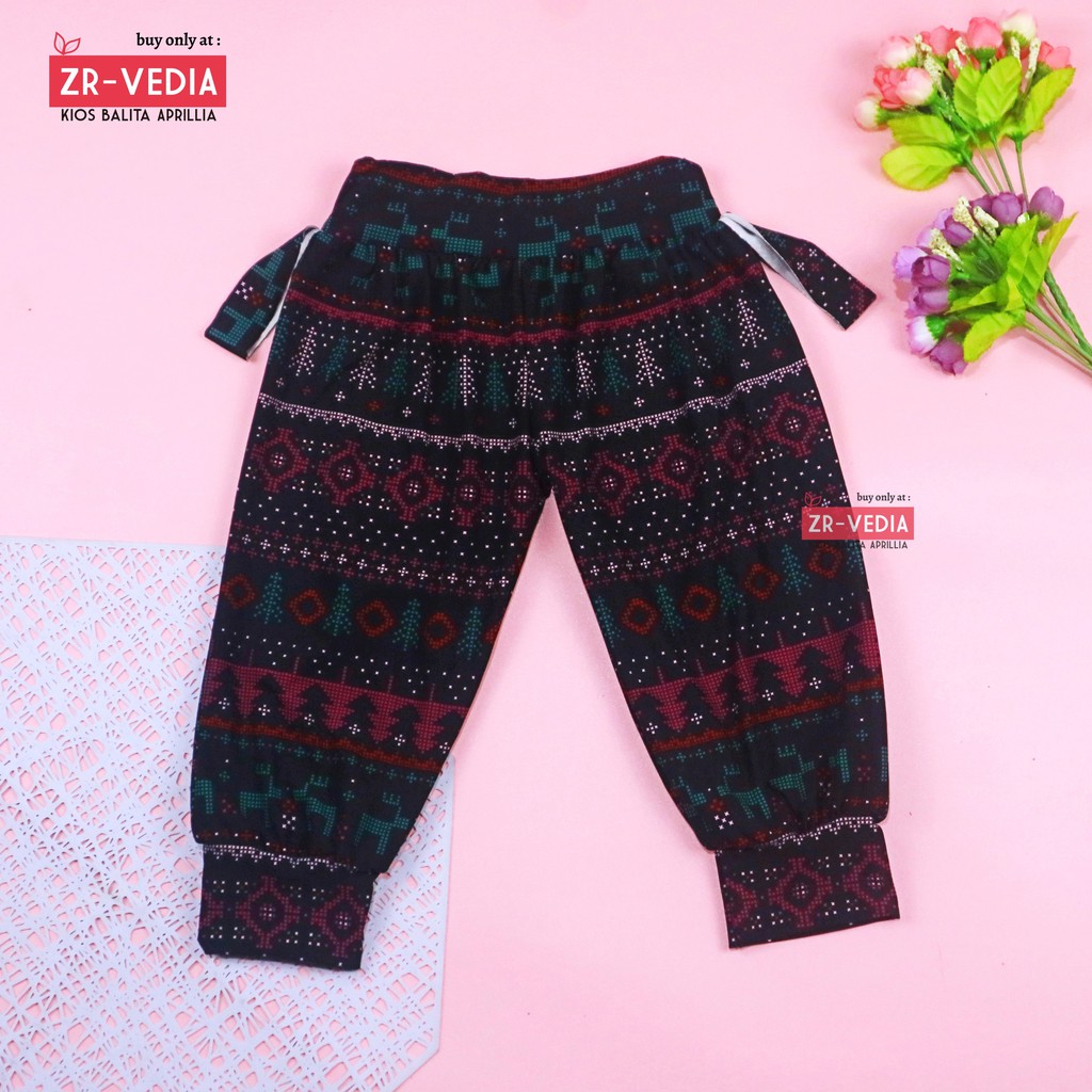 Aladin Natal Uk 1-2 Tahun / SPESIAL CHRISTMAS Celana Harian Panjang Anak Perempuan Adem IMPORT