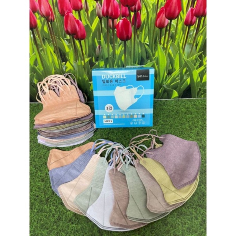 masker duckbill Y&B care isi 50pcs per box MIX