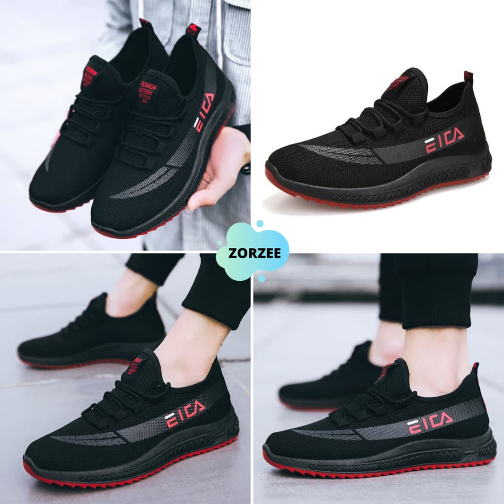 Sepatu Sneakers Sport Gym Snekers Laki Laki Pria Cowok Dewasa Import Terbaru