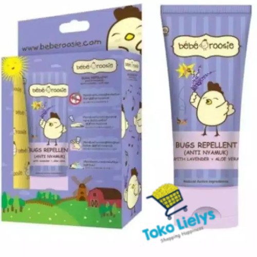 TELON CREAM BEBE ROOSIE BUGS REPELLENT LAVENDER 60ML BEBEROOSIE