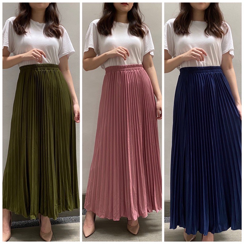 LILY - ROK PLISKET PREMIUM 28 WARNA BAHAN HYGET PREMIUM